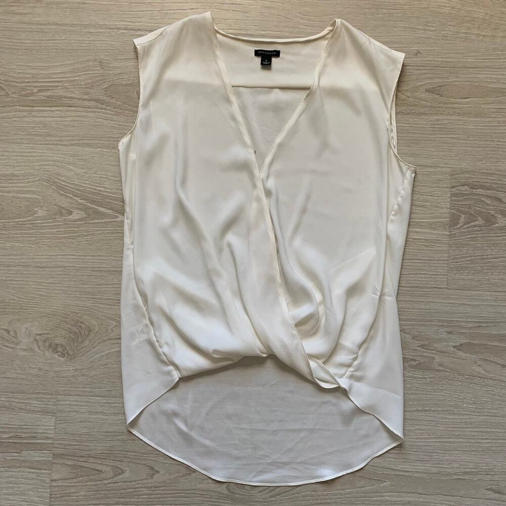 Ann taylor tank top chiffon blouse